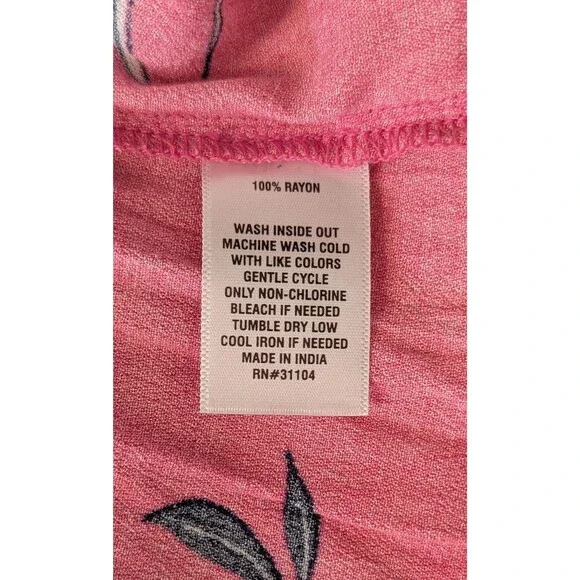 Wonderly Blouse/Top Plus Size 2X Fuchsia Multicolor Floral Print Peplum NWT - Picture 7 of 8